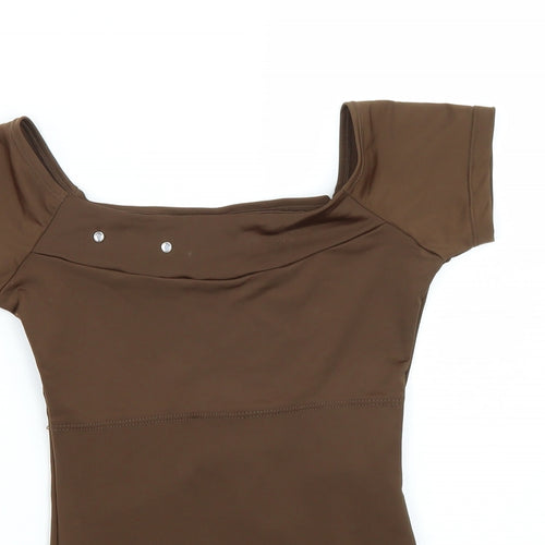 D polsky Womens Brown   Bodysuit One-Piece Size S