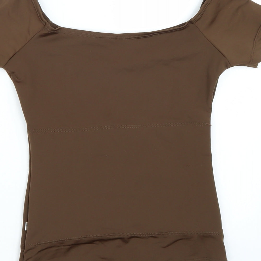 D polsky Womens Brown   Bodysuit One-Piece Size S