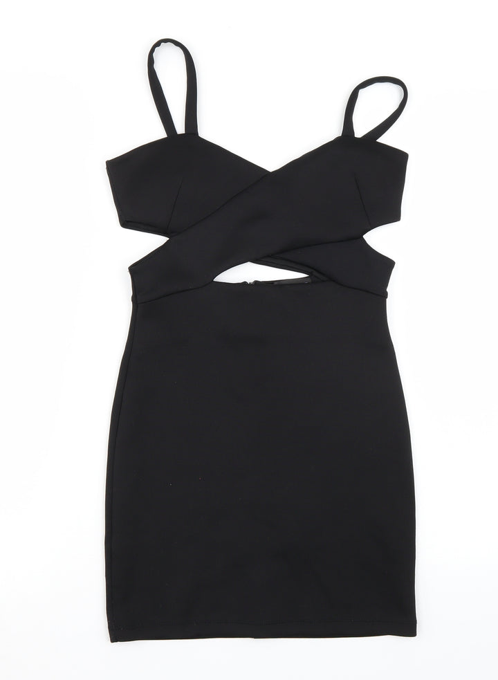 Topshop Womens Black   A-Line  Size 8