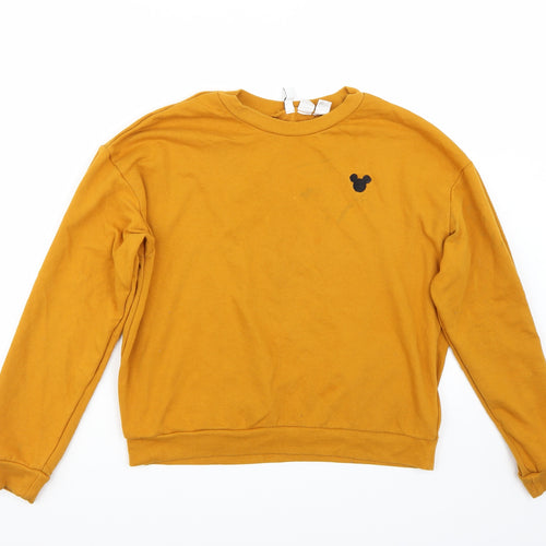 H&M Womens Orange   Pullover Jumper Size M