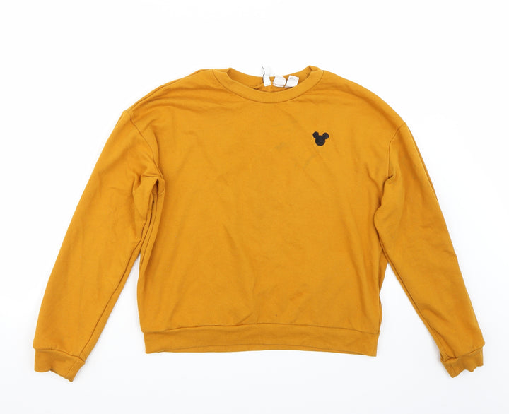 H&M Womens Orange   Pullover Jumper Size M