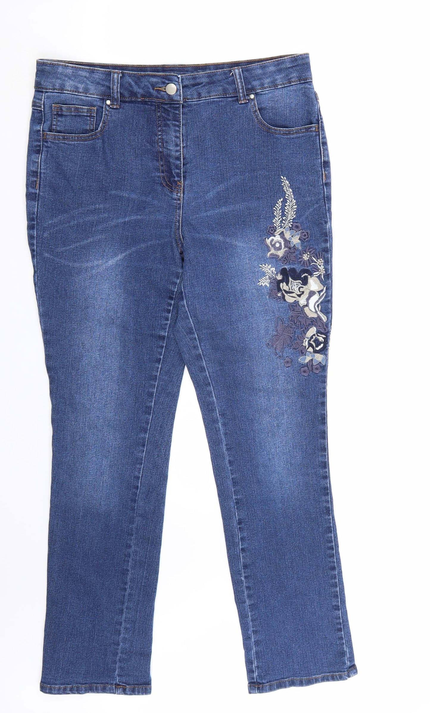 Together Womens Blue   Straight Jeans Size 14 L28 in