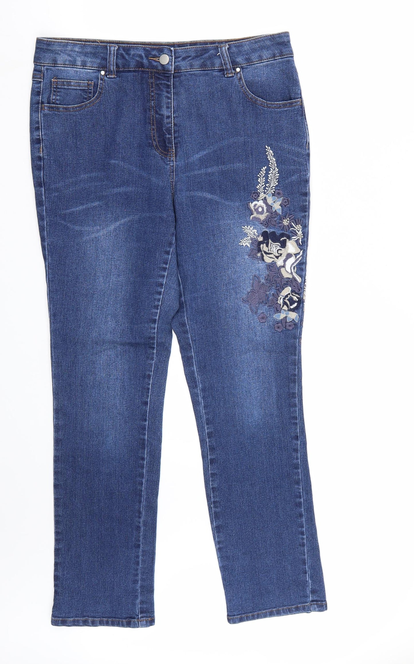 Together Womens Blue   Straight Jeans Size 14 L28 in