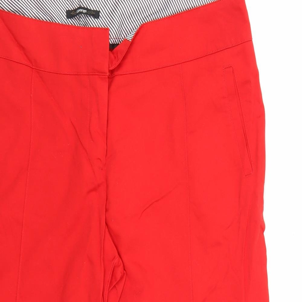 George Womens Red   Chino Shorts Size 18