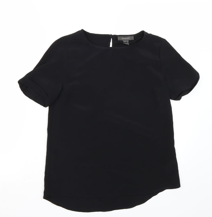 Primark Womens Black Basic T-Shirt Size 6