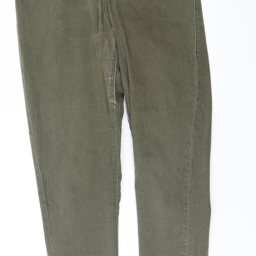 Topshop Womens Green   Straight Jeans Size 32 in L30 in