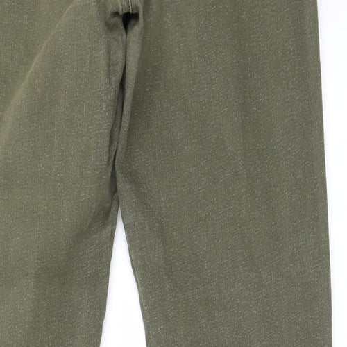 Topshop Womens Green   Straight Jeans Size 32 in L30 in