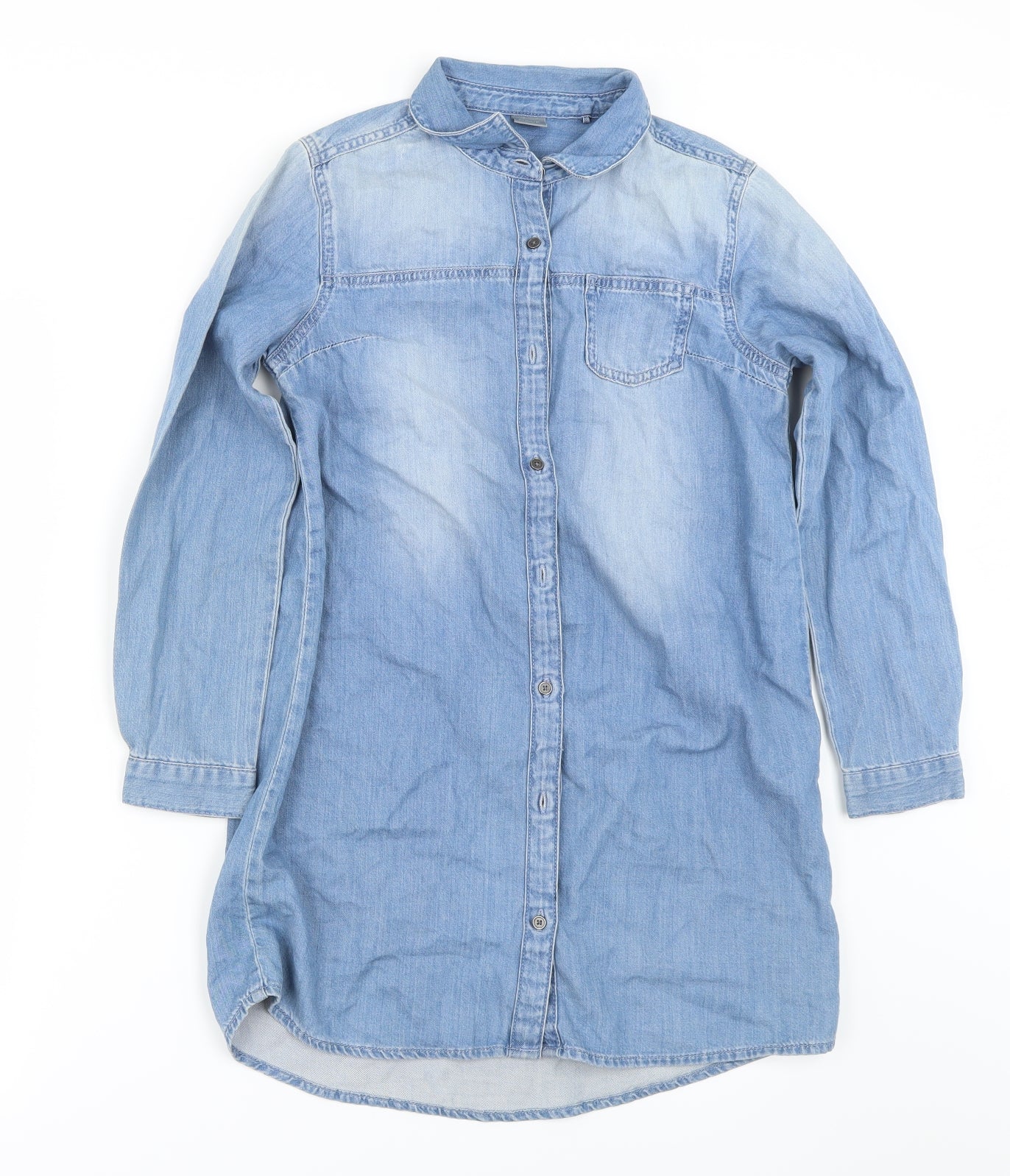 NEXT Girls Blue   Basic Button-Up Size 11 Years