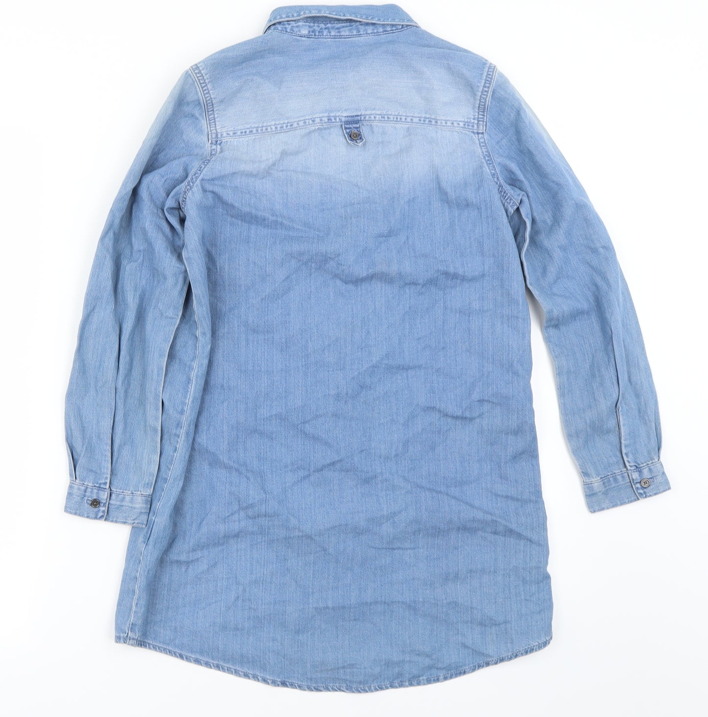NEXT Girls Blue   Basic Button-Up Size 11 Years