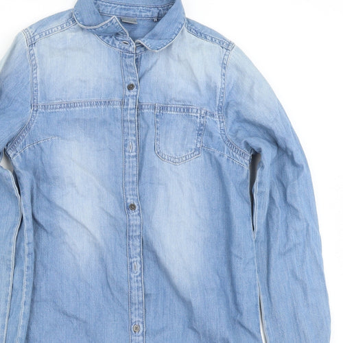 NEXT Girls Blue   Basic Button-Up Size 11 Years