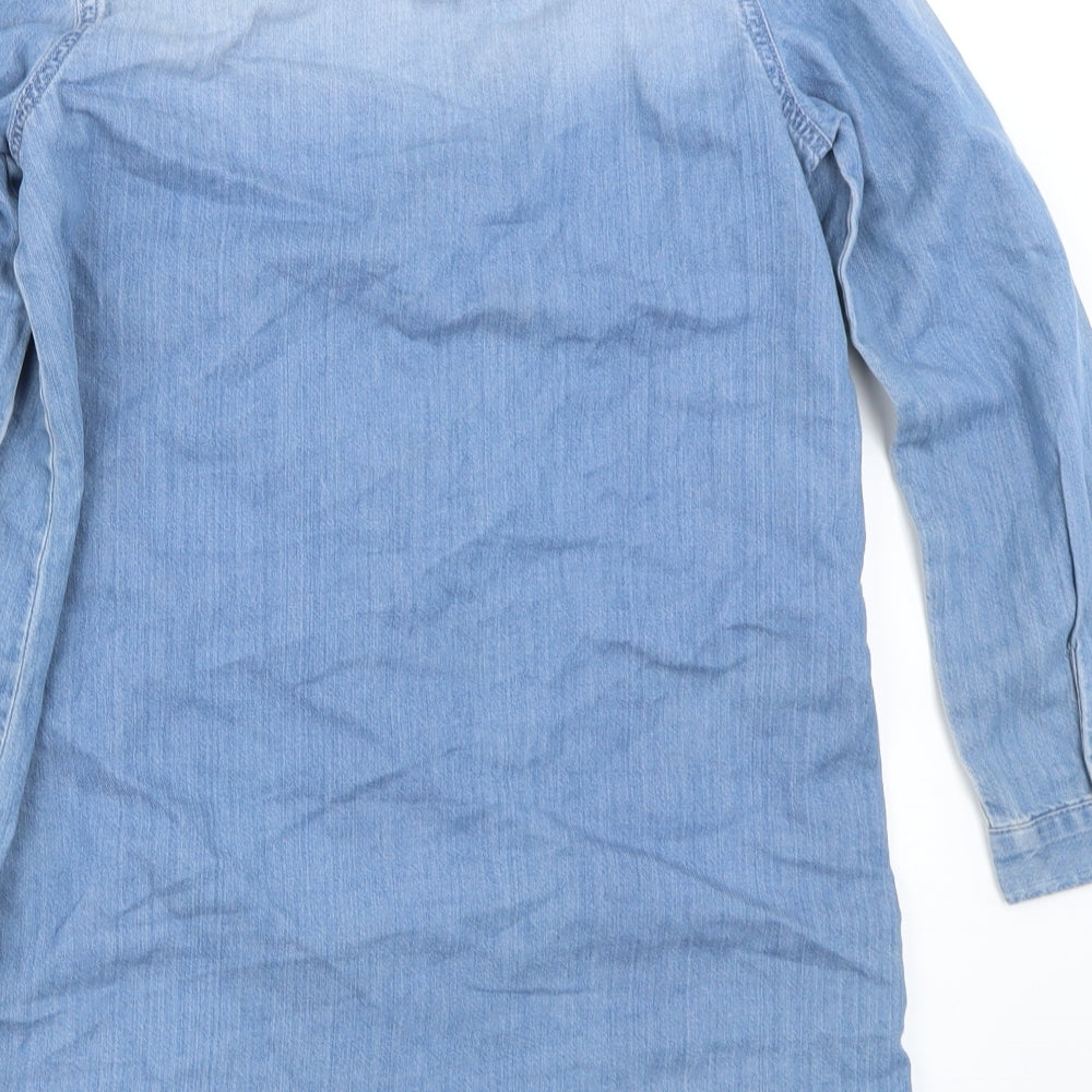 NEXT Girls Blue   Basic Button-Up Size 11 Years