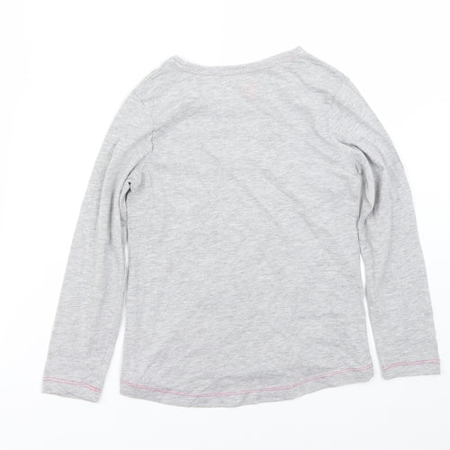 Preworn Girls Grey   Basic T-Shirt Size 8 Years