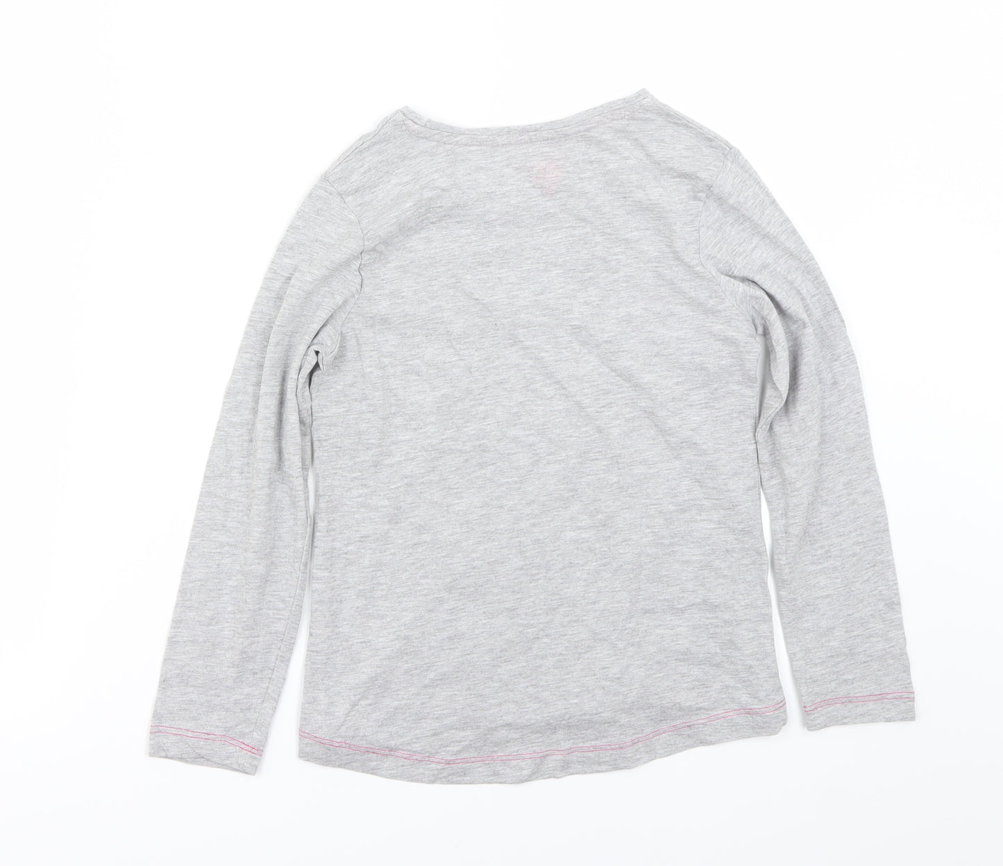 Preworn Girls Grey   Basic T-Shirt Size 8 Years