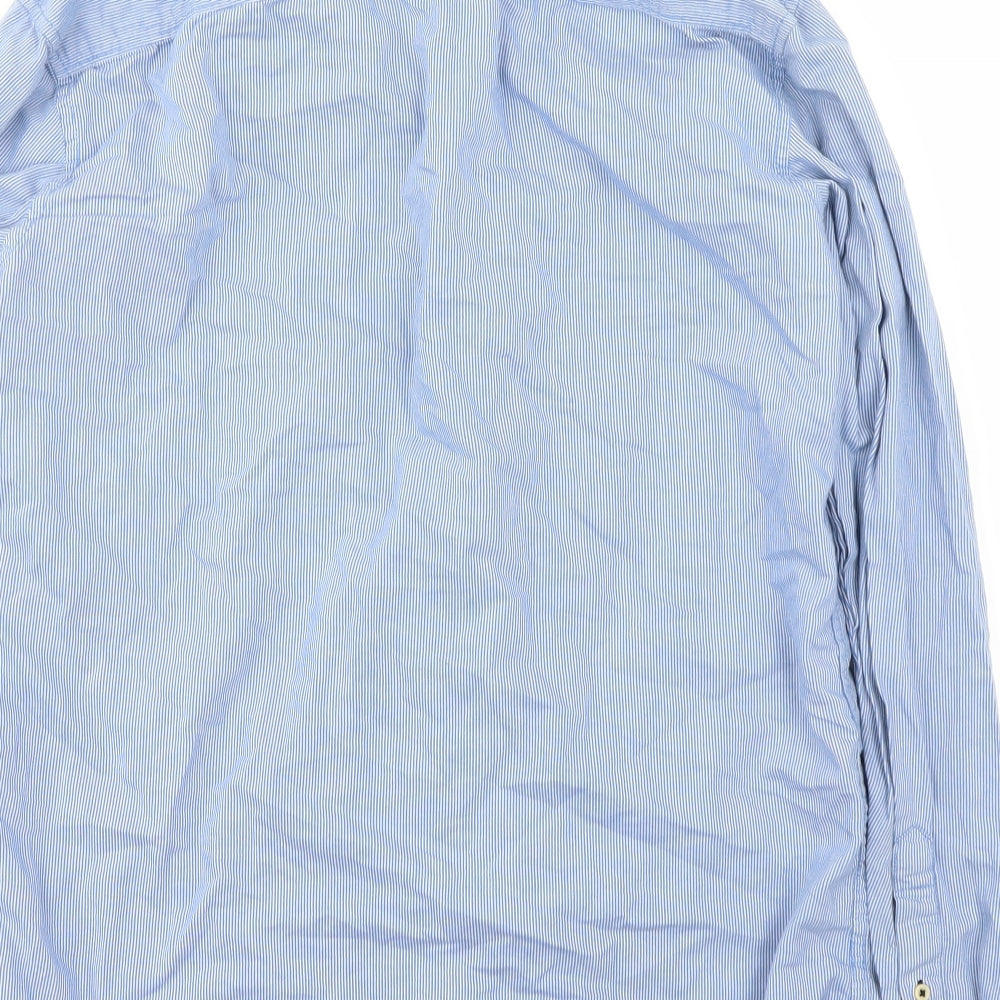 JACK & JONES Mens Blue    Button-Up Size L