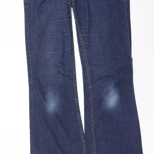 Marks and Spencer Womens Blue   Flared Jeans Size 10 L28 in