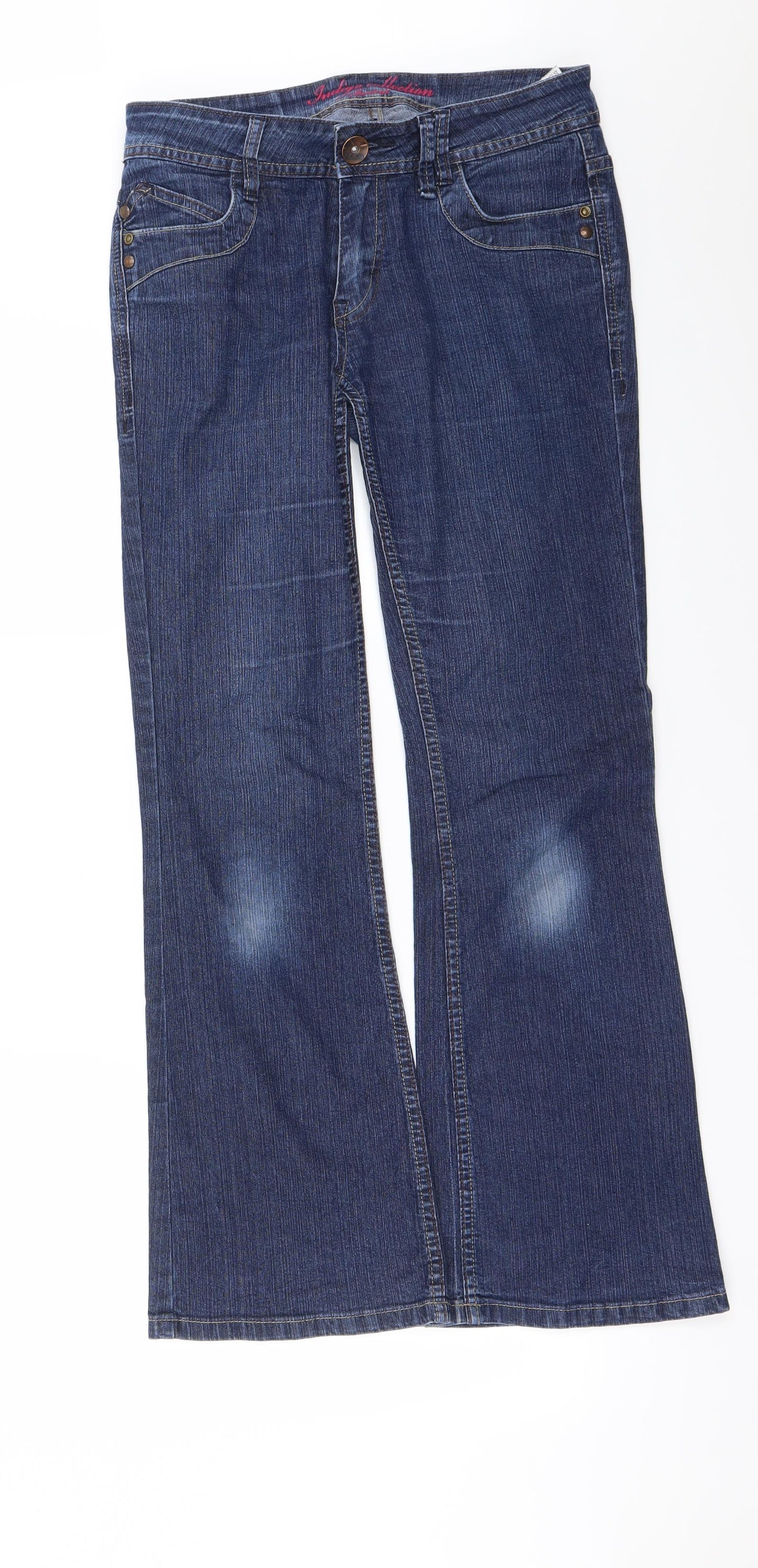 Marks and Spencer Womens Blue   Flared Jeans Size 10 L28 in