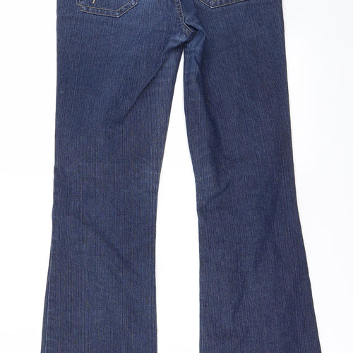 Marks and Spencer Womens Blue   Flared Jeans Size 10 L28 in