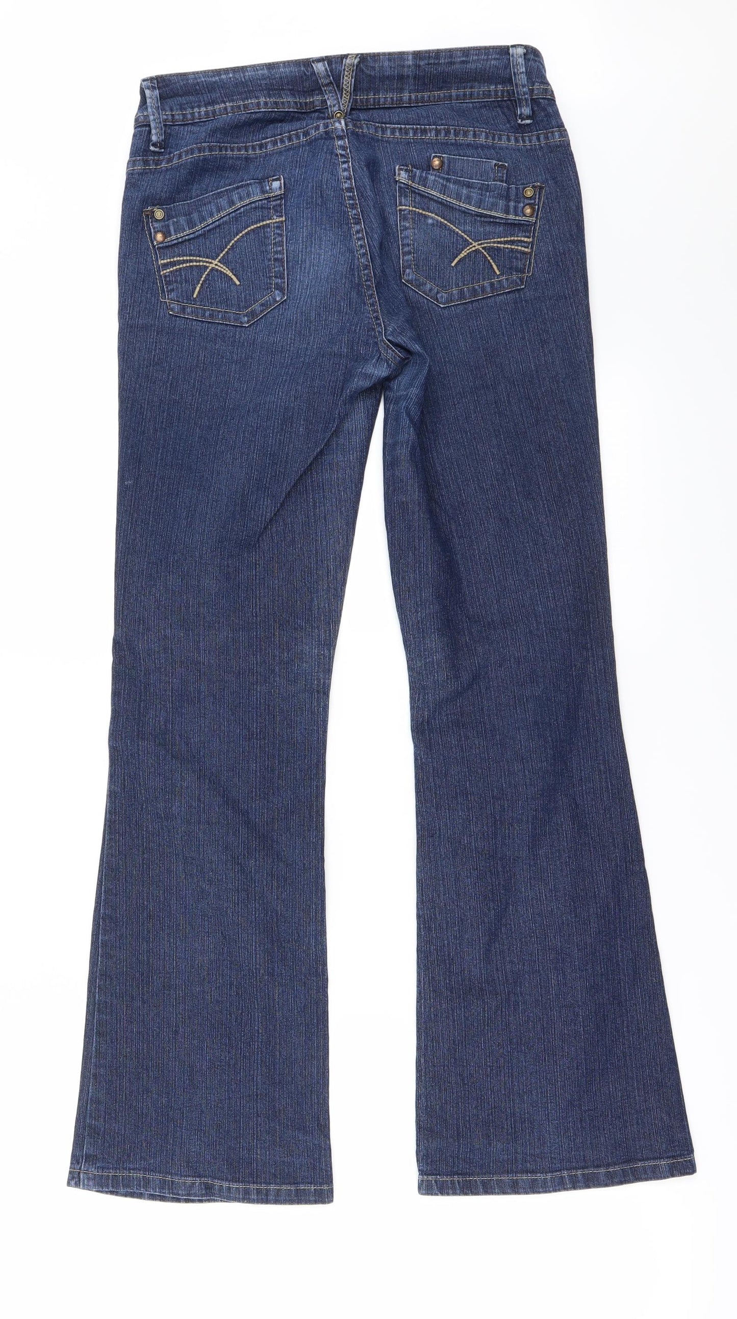 Marks and Spencer Womens Blue   Flared Jeans Size 10 L28 in