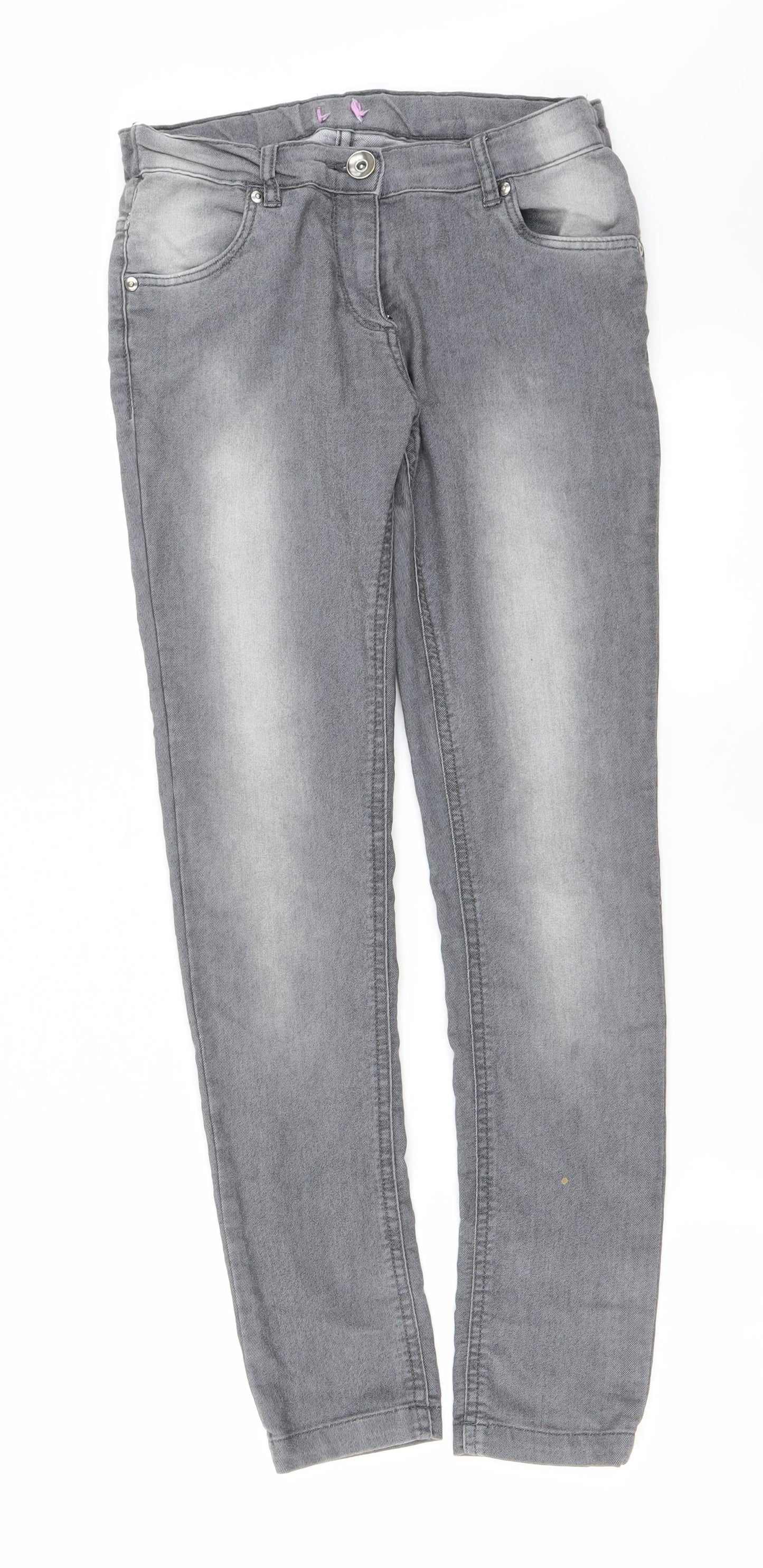 Preworn Womens Grey   Straight Jeans Size 26 in L25 in