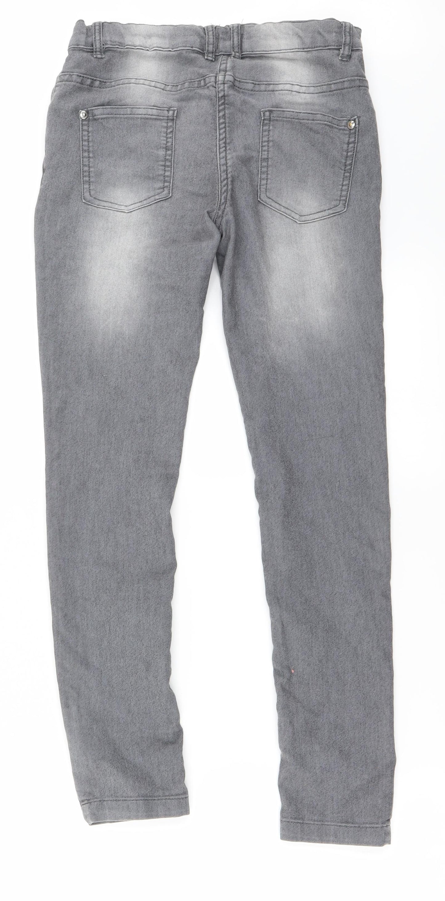 Preworn Womens Grey   Straight Jeans Size 26 in L25 in