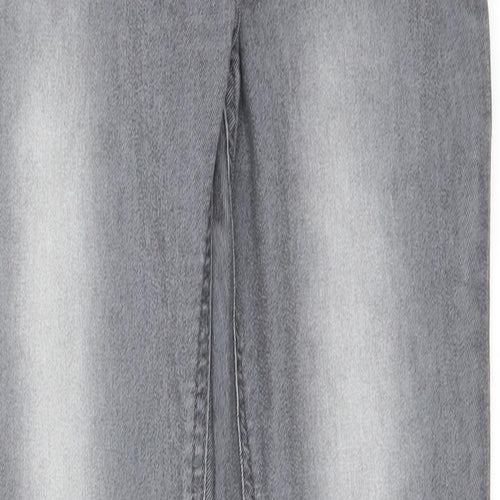 Preworn Womens Grey   Straight Jeans Size 26 in L25 in