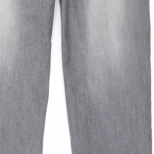 Preworn Womens Grey   Straight Jeans Size 26 in L25 in