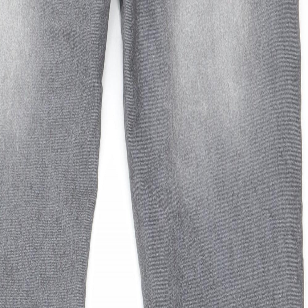 Preworn Womens Grey   Straight Jeans Size 26 in L25 in