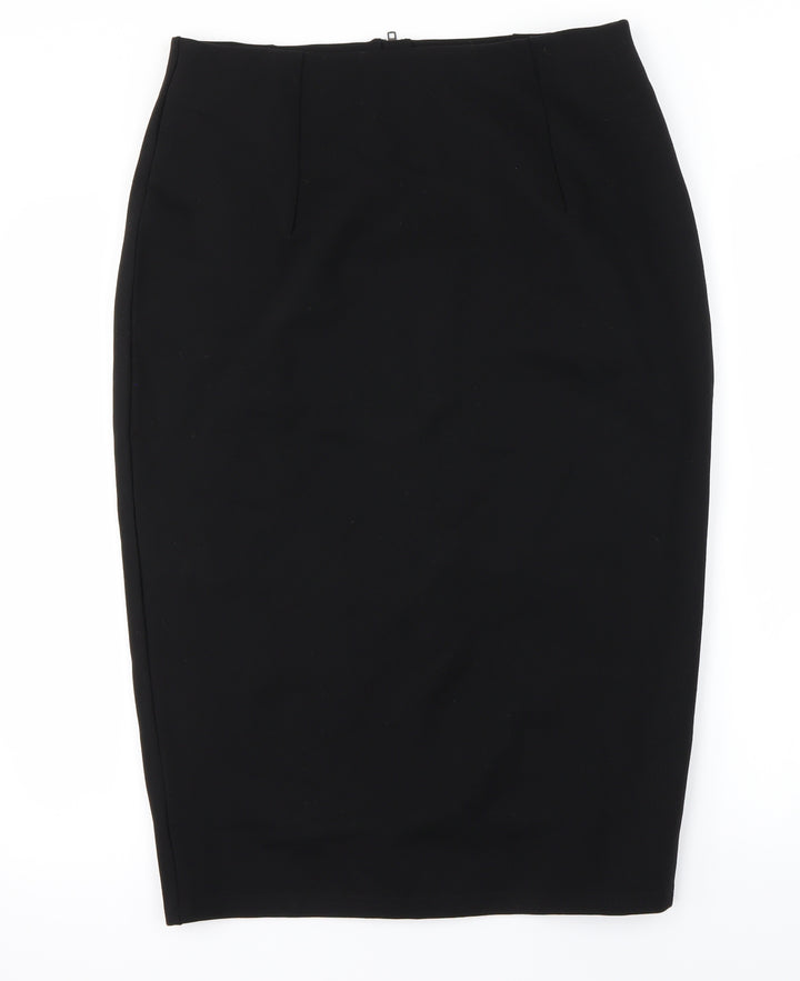 Preworn Womens Black A-Line Skirt Size 30 in