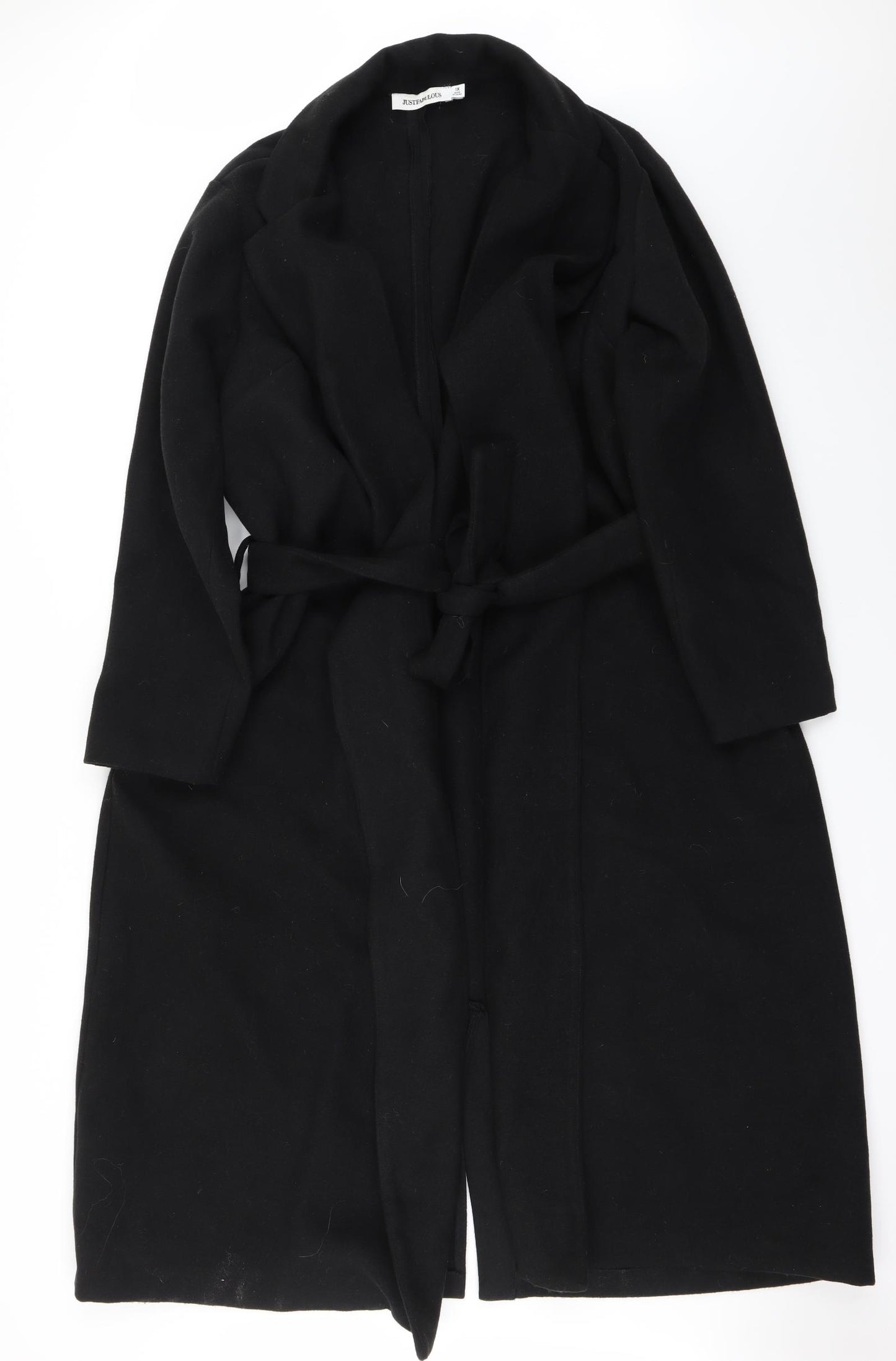 just fabulous  Womens Black   Trench Coat Coat Size XL
