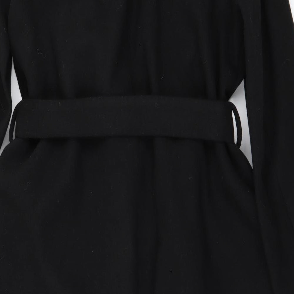 just fabulous  Womens Black   Trench Coat Coat Size XL