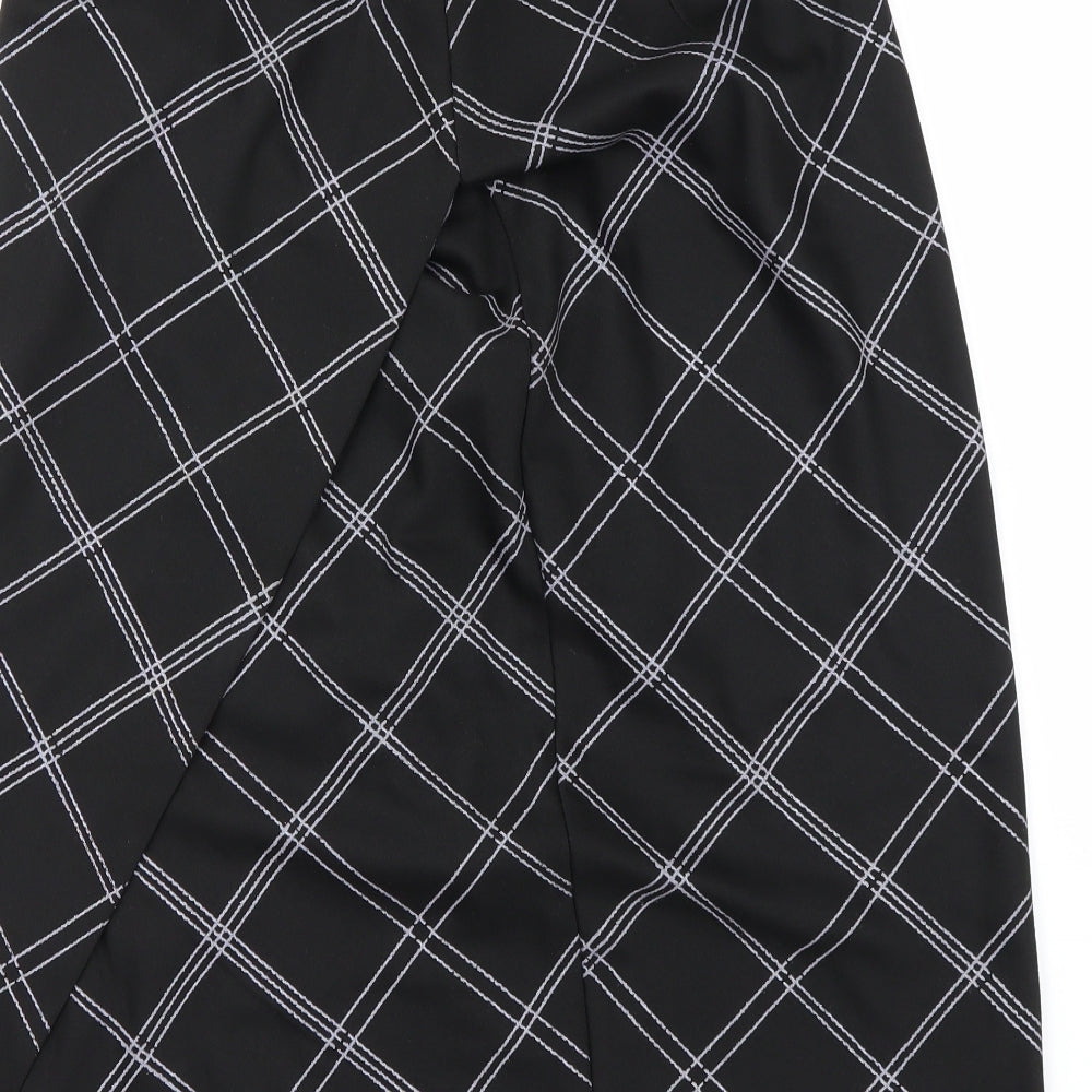 M&Co Womens Black   A-Line Skirt Size 14