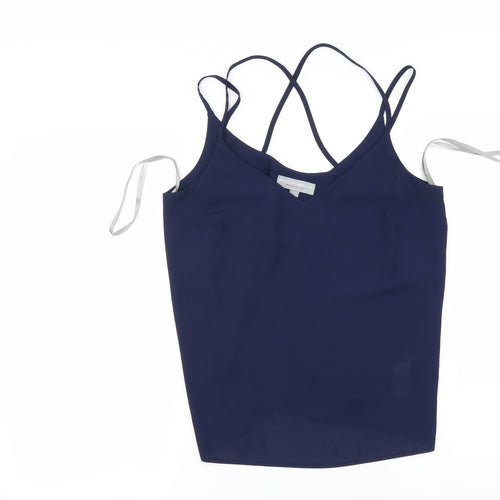Dorothy Perkins Womens Blue   Basic Blouse Size 6