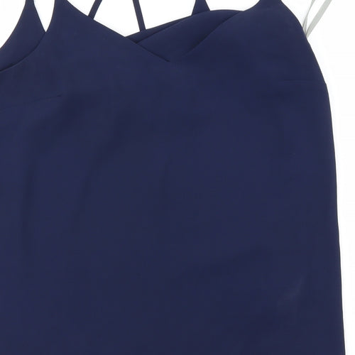 Dorothy Perkins Womens Blue   Basic Blouse Size 6