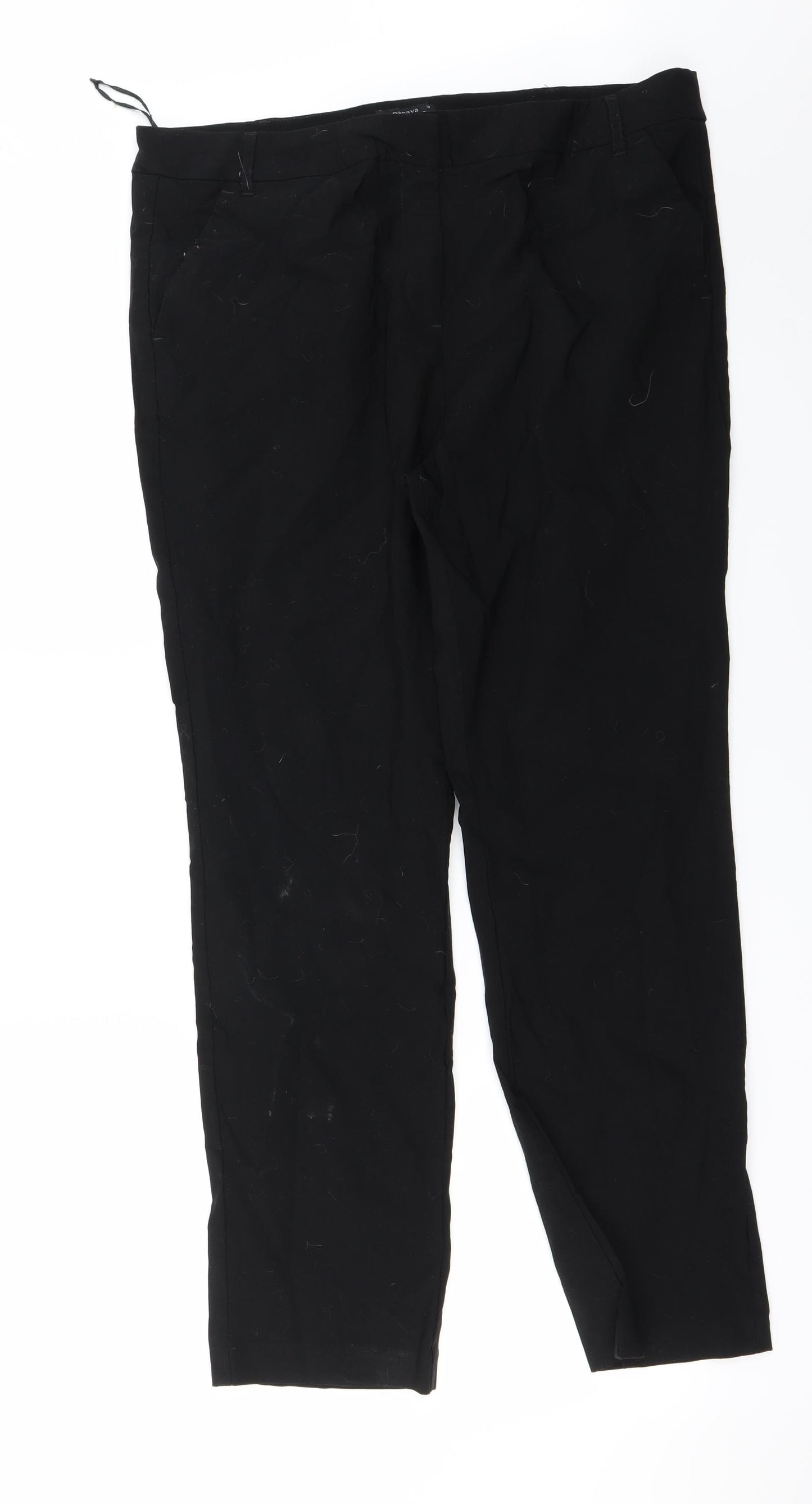 Papaya Womens Black   Trousers  Size 18 L25 in