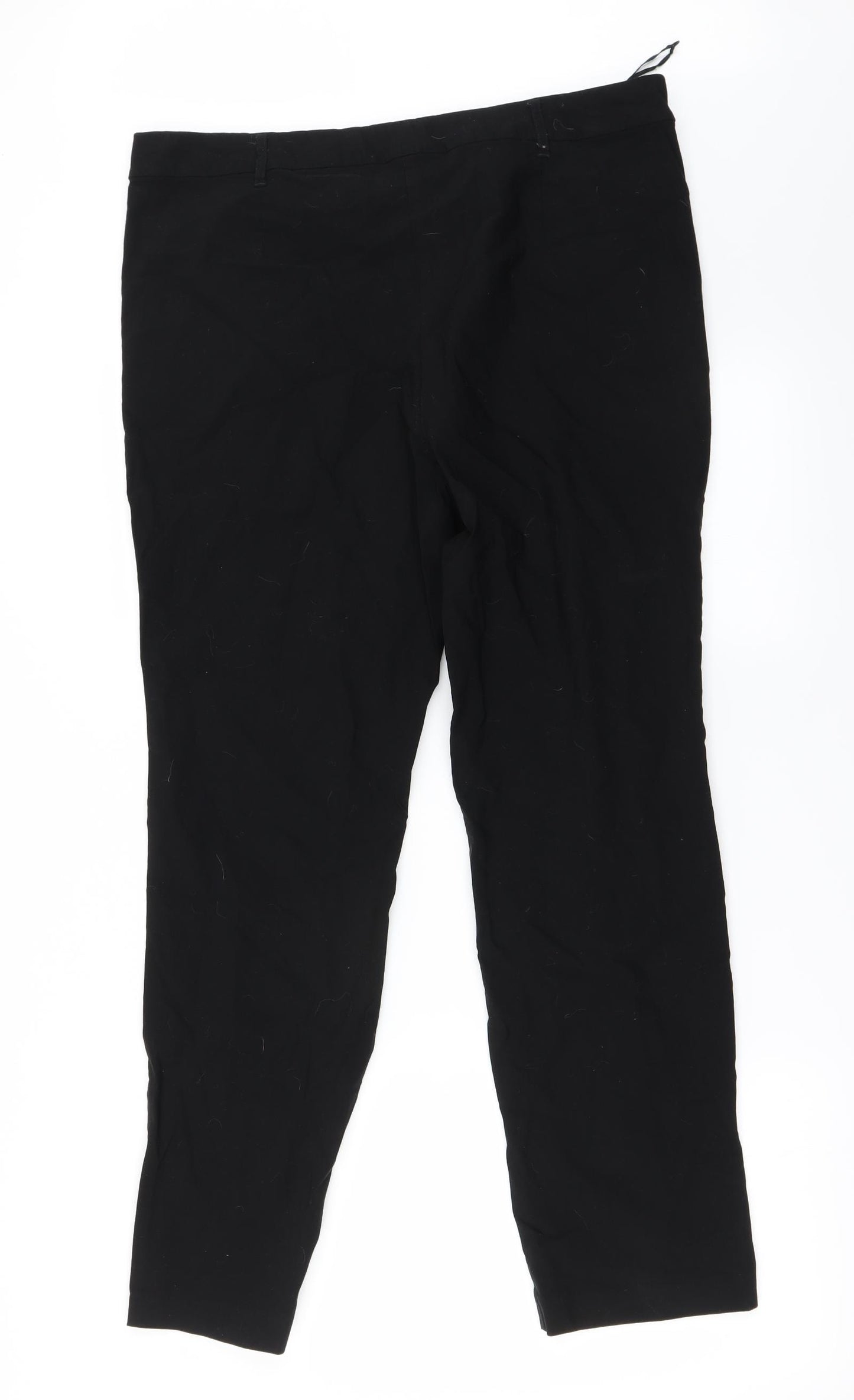 Papaya Womens Black   Trousers  Size 18 L25 in