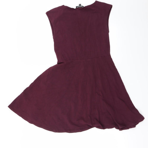 Topshop Womens Purple   A-Line  Size 10