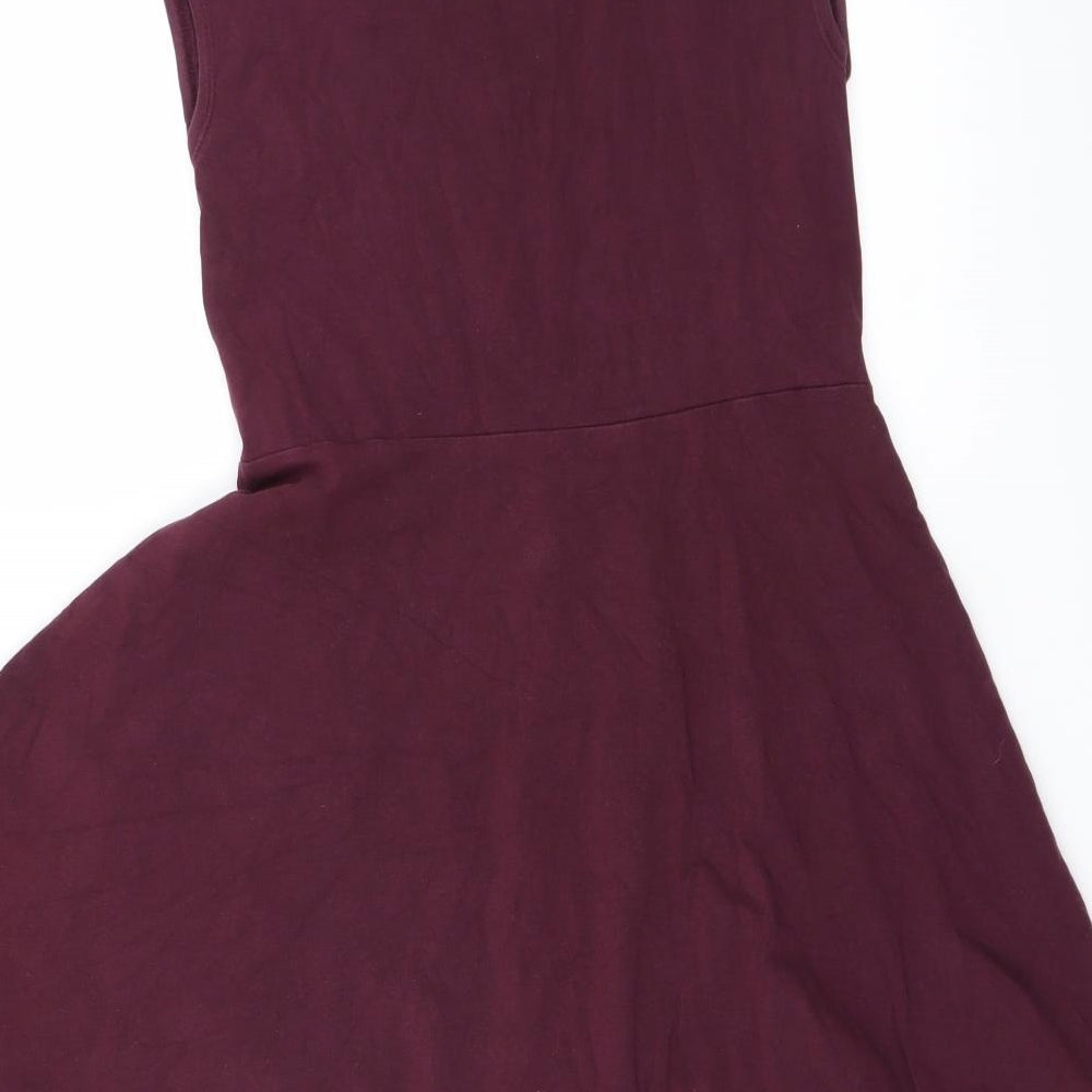 Topshop Womens Purple   A-Line  Size 10