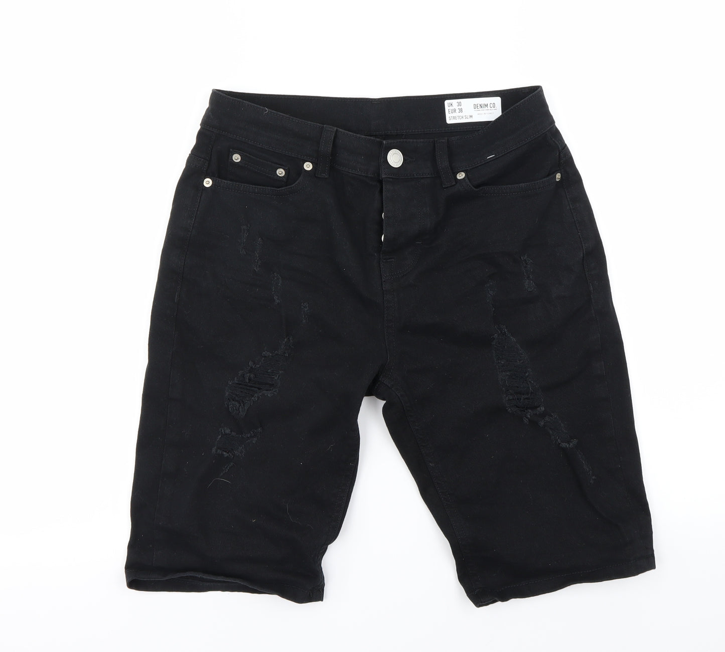 denim co Mens Black   Chino Shorts Size 30 in