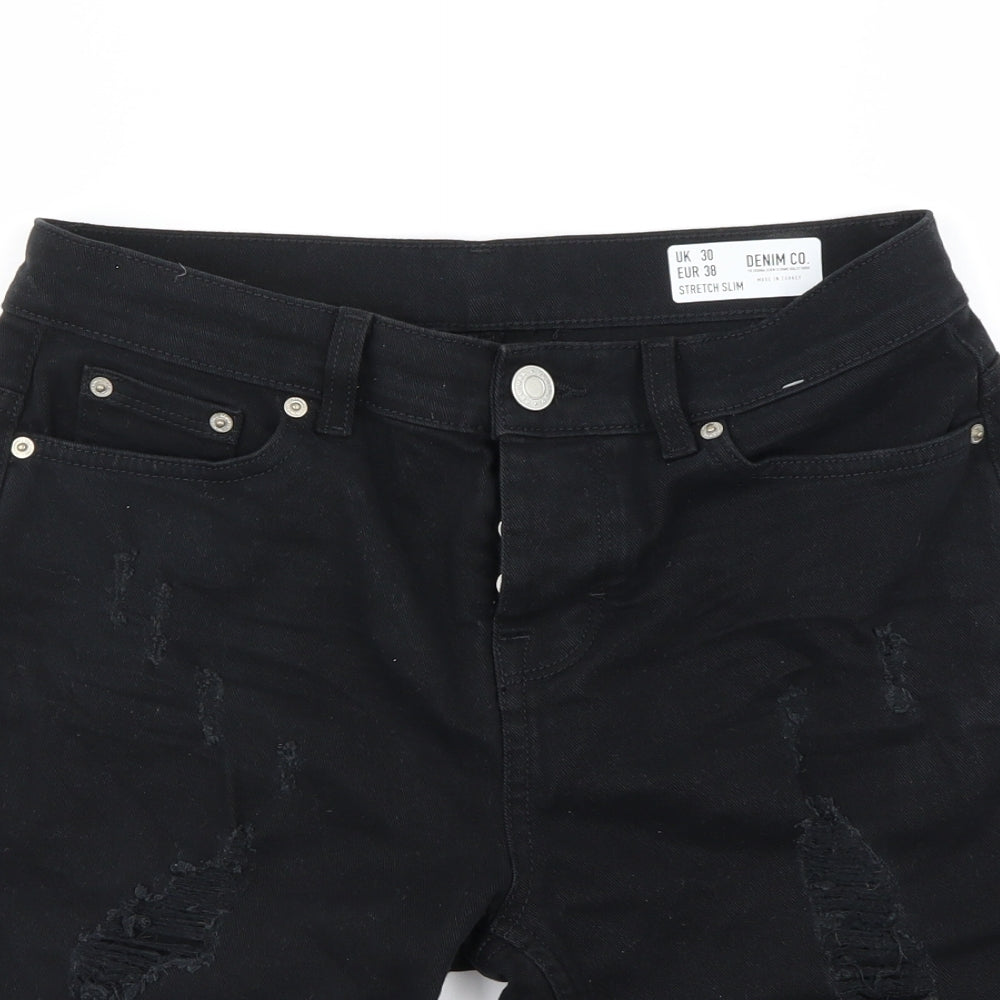 denim co Mens Black   Chino Shorts Size 30 in
