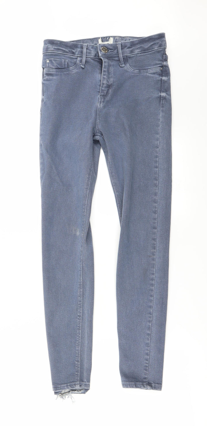 Preworn Womens Blue   Skinny Jeans Size 8 L25 in