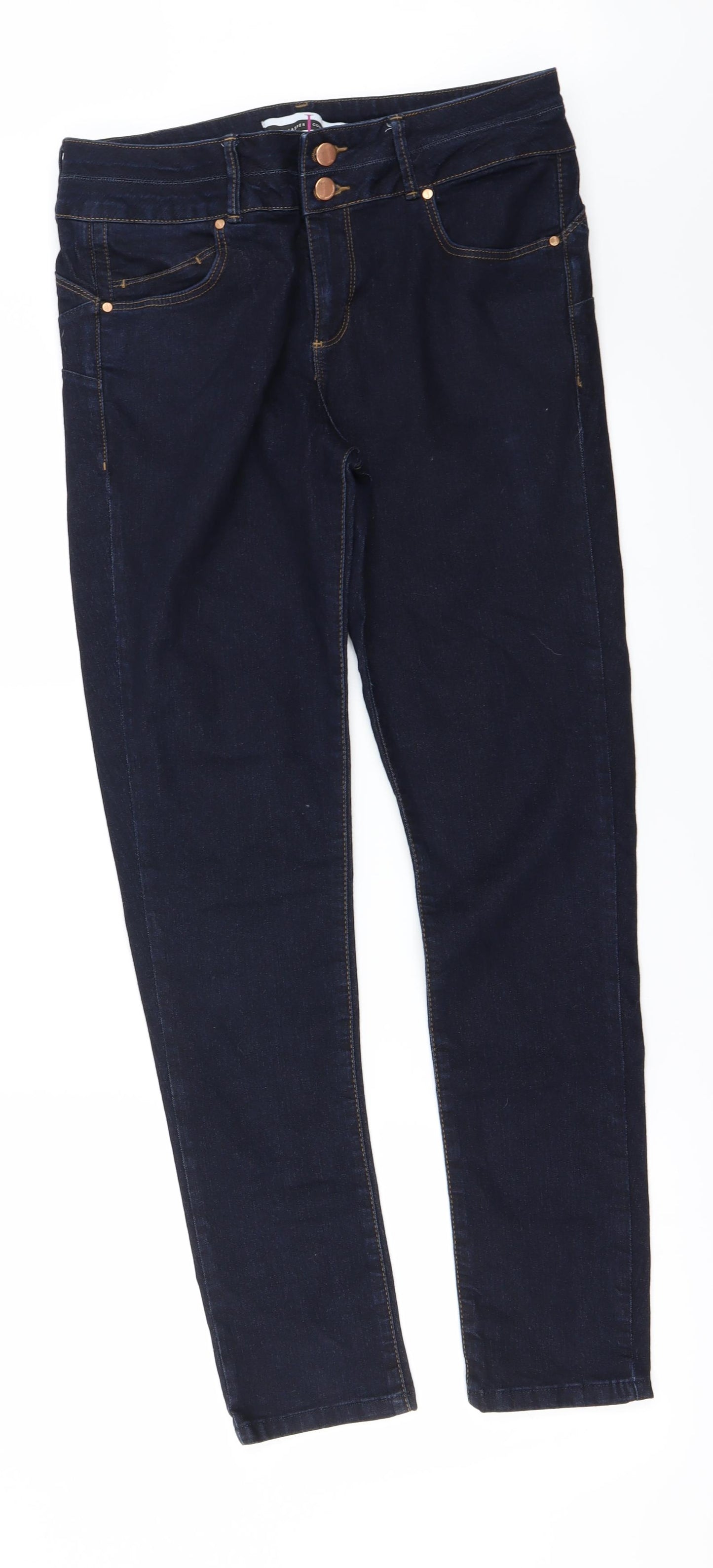 Jasper Conran Womens Blue   Straight Jeans Size 14 L29 in