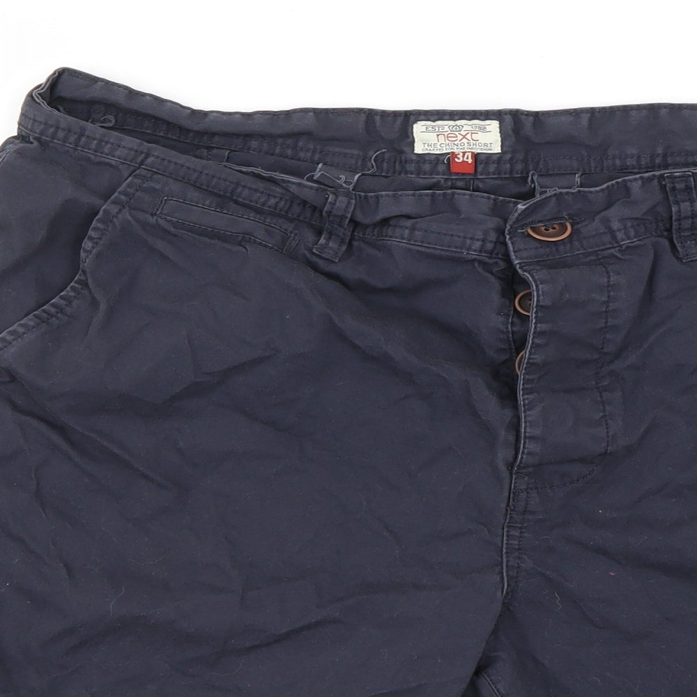 NEXT Mens Blue   Chino Shorts Size 30 in