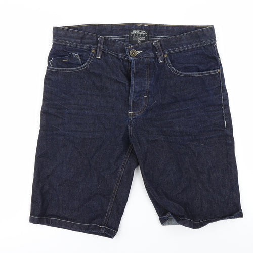 burton  Mens Blue   Cargo Shorts Size 34 in