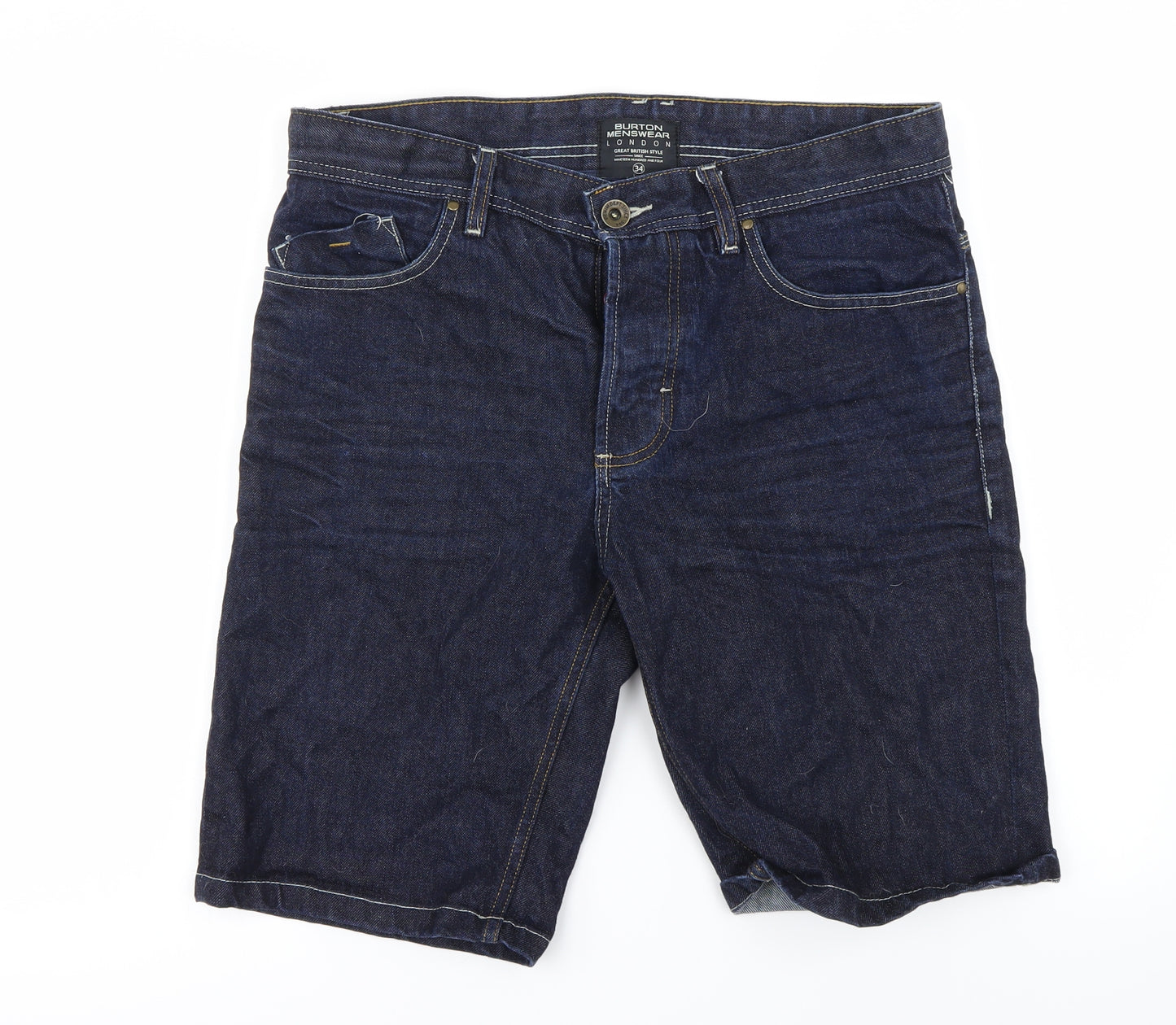 burton  Mens Blue   Cargo Shorts Size 34 in