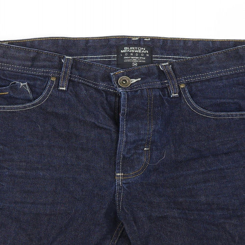 burton  Mens Blue   Cargo Shorts Size 34 in
