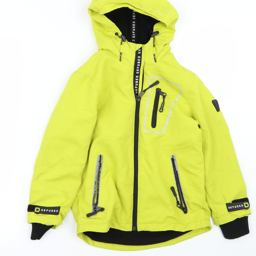 George Boys Green   Rain Coat Coat Size 6-7 Years