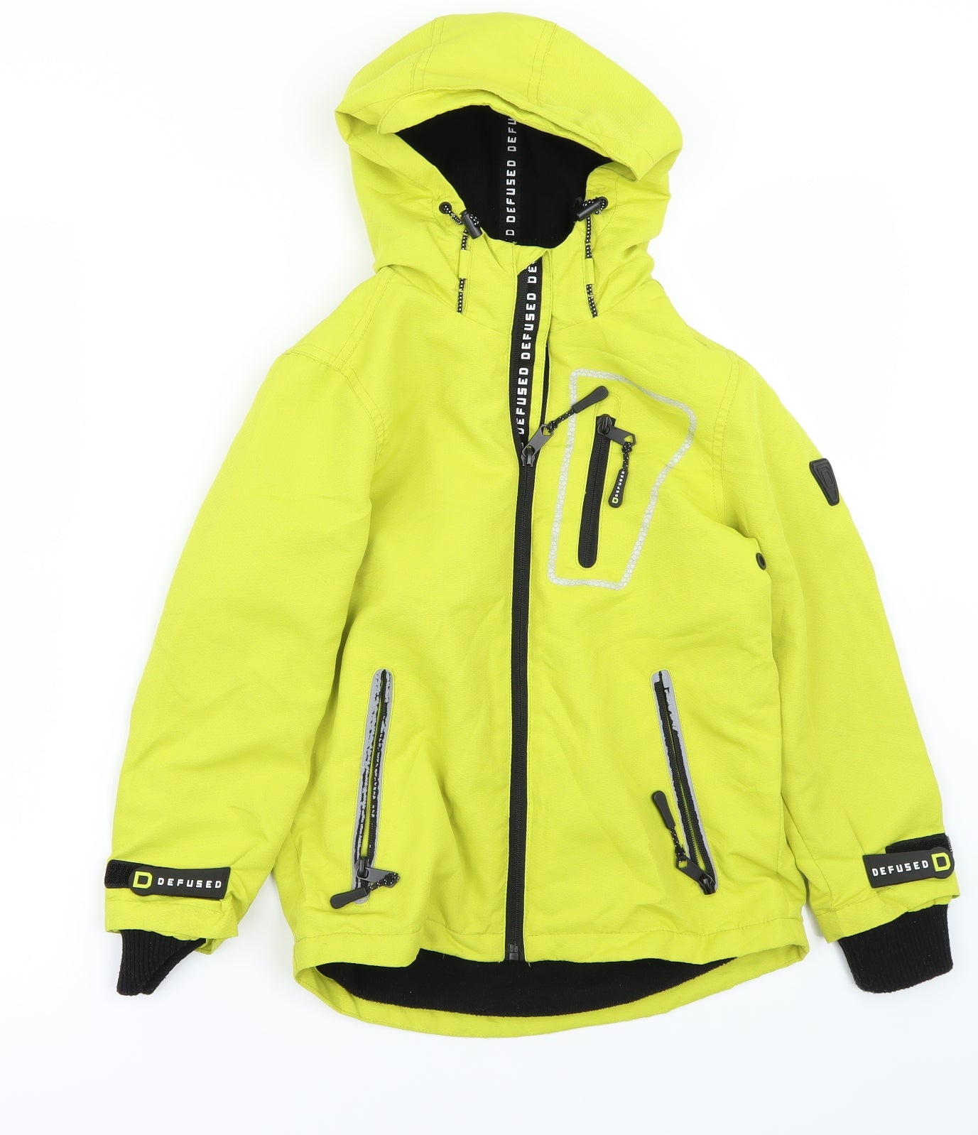 George Boys Green   Rain Coat Coat Size 6-7 Years