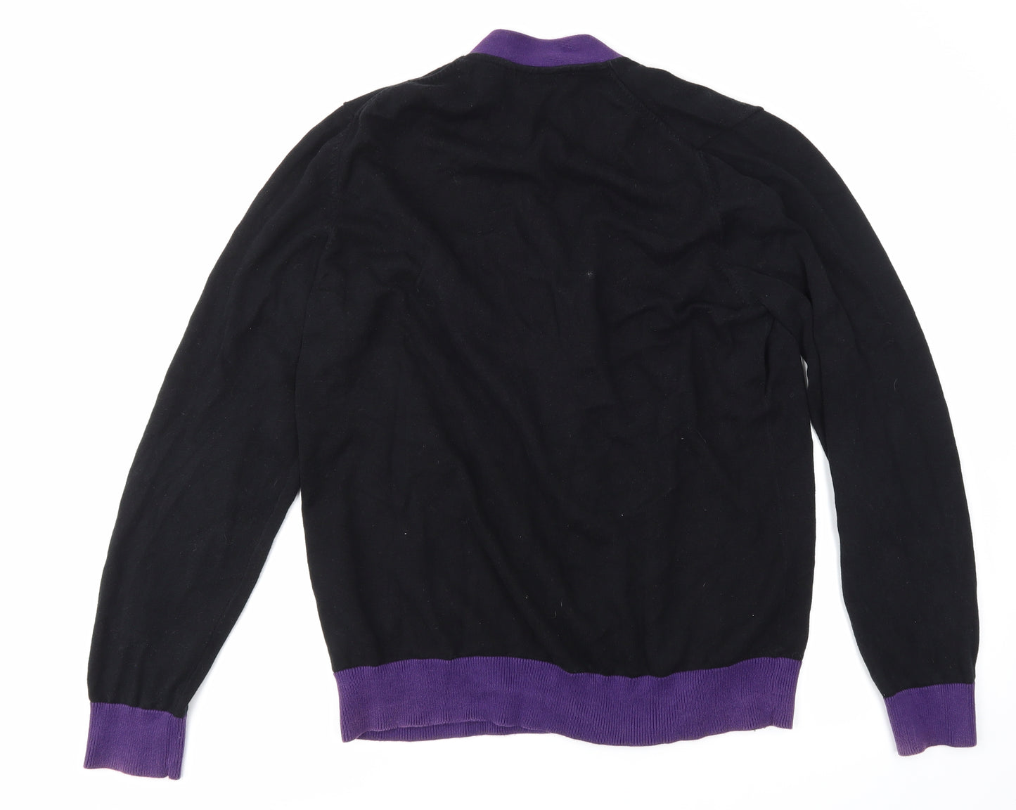 F&F Mens Black   Cardigan Jumper Size L