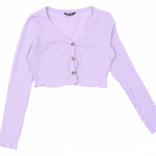 SheIn Womens Purple   Cardigan Jumper Size M