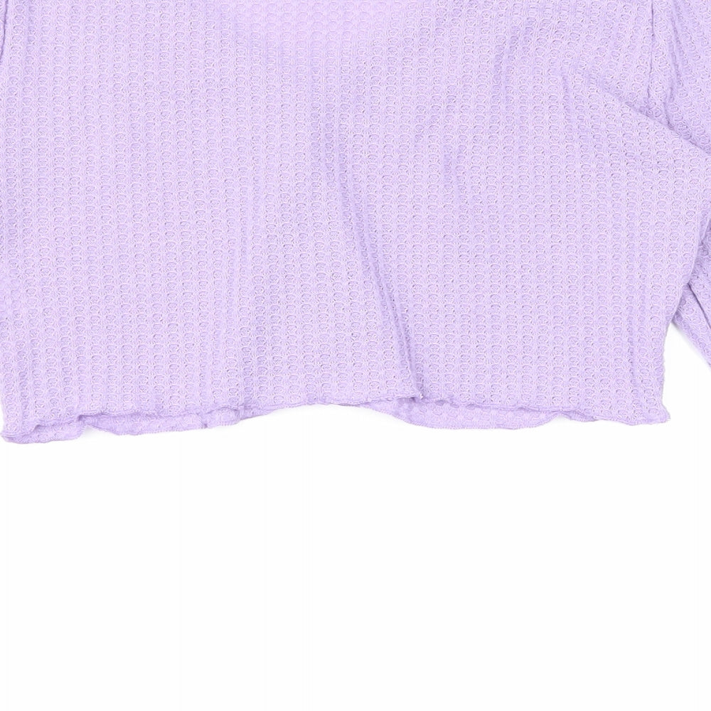 SheIn Womens Purple   Cardigan Jumper Size M